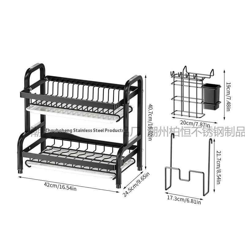 Kitchen Storage Bowl Dish Plate Storage Rack