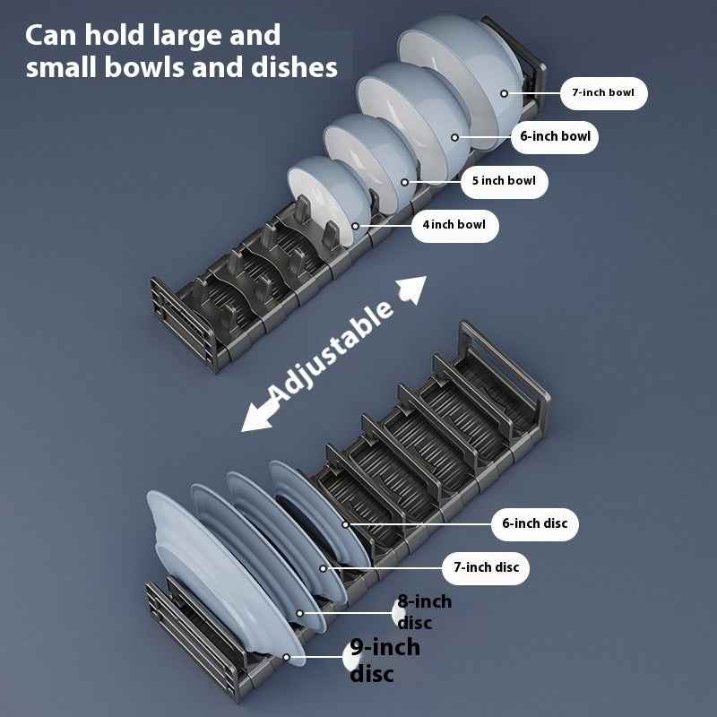 Kitchen Bowl Dish Tableware Storage Rack