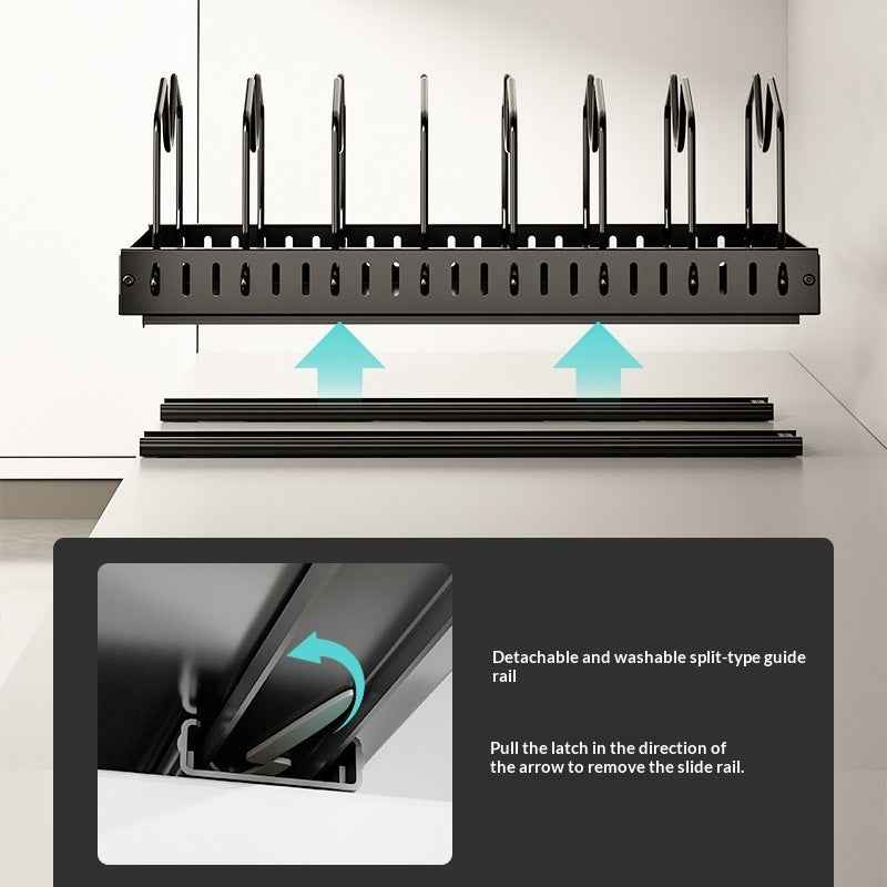 Kitchen Simple Adjustable Cookware Storage Rack
